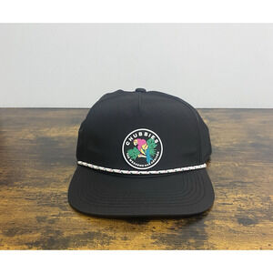 Chubbies‎ Cap Hat Black Snapback Cord Parrot Lightweight Outdoor Beach